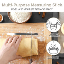 Load image into Gallery viewer, CuttleLab 22-Piece Stainless Steel Measuring Cups and Spoons Set, Tad Dash Pinch Smidgen Drop Mini Measuring Spoons, Measuring Stick Leveler, Measurement Conversion Chart Fridge Magnet, (Charcoal)