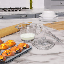 Load image into Gallery viewer, Glass 2-Cup Juicer (Clear) - Lemon and Lime Manual Squeezer, Citrus Reamer