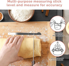 Load image into Gallery viewer, Measuring Cups and Measuring Spoons Set of 14 - Stainless Steel Measuring Cups and Spoons Set, Includes 1/8 Teaspoon Measuring Spoon, 1/8 Cup Measuring Cup, Leveler Dry (14, Country Chic)