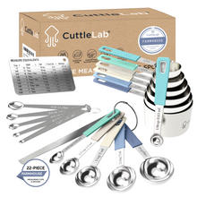 Load image into Gallery viewer, 22-Piece Stainless Steel Measuring Cups and Spoons Set in Farmhouse