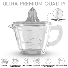 Load image into Gallery viewer, 2-Cup Glass Measuring with Lemon and Lime Juicer